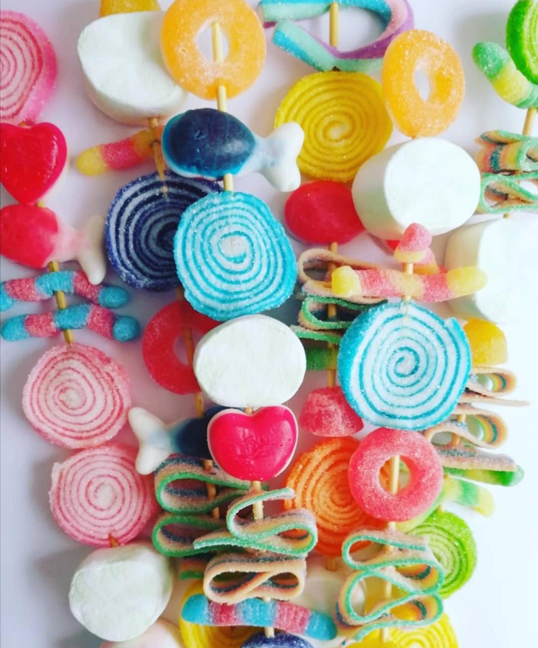 Pinchos dulces para niños - Fácil